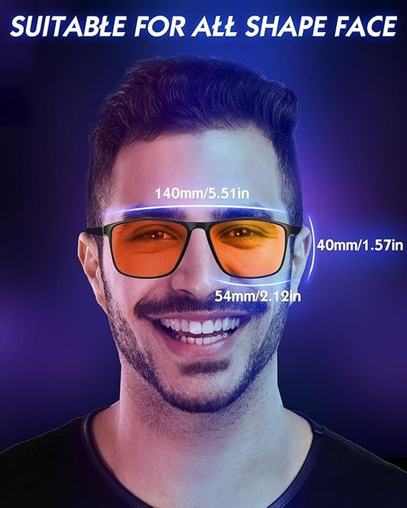 Blue Light Blocking Glasses Gaming- Filtering Computer Gaming Screen/Tv/Phon